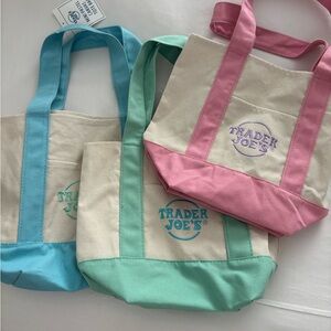 Trader Joe’s mini pastel totes- set of 3